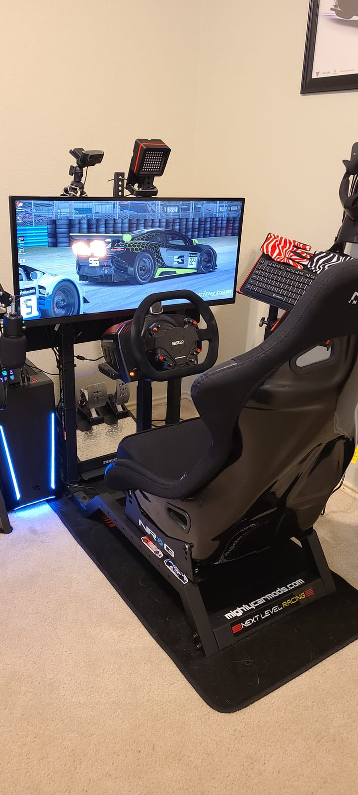 NRG Innovations NRG-FRP-301 Fiber Glass Fixed Back Bucket Racing Seat (Large), 4pt Harness Compatibility, Black Seat Cover, 23“W X 35