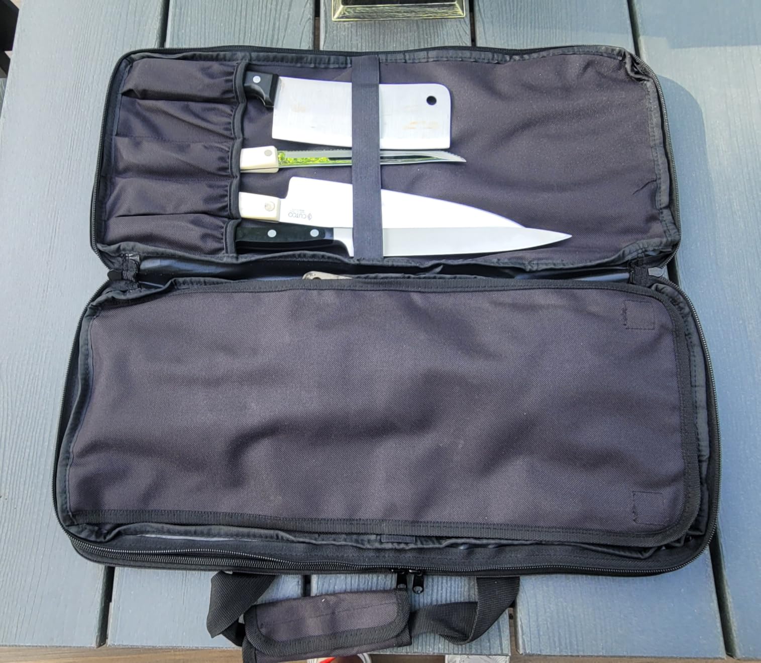 EVERPRIDE Chef Knife Bag Holds 20 Knives PLUS Large Zippered Compartment for Kitchen Tools – Durable, Large Knife Bag for Chefs – Knives Not Included customer photo 1