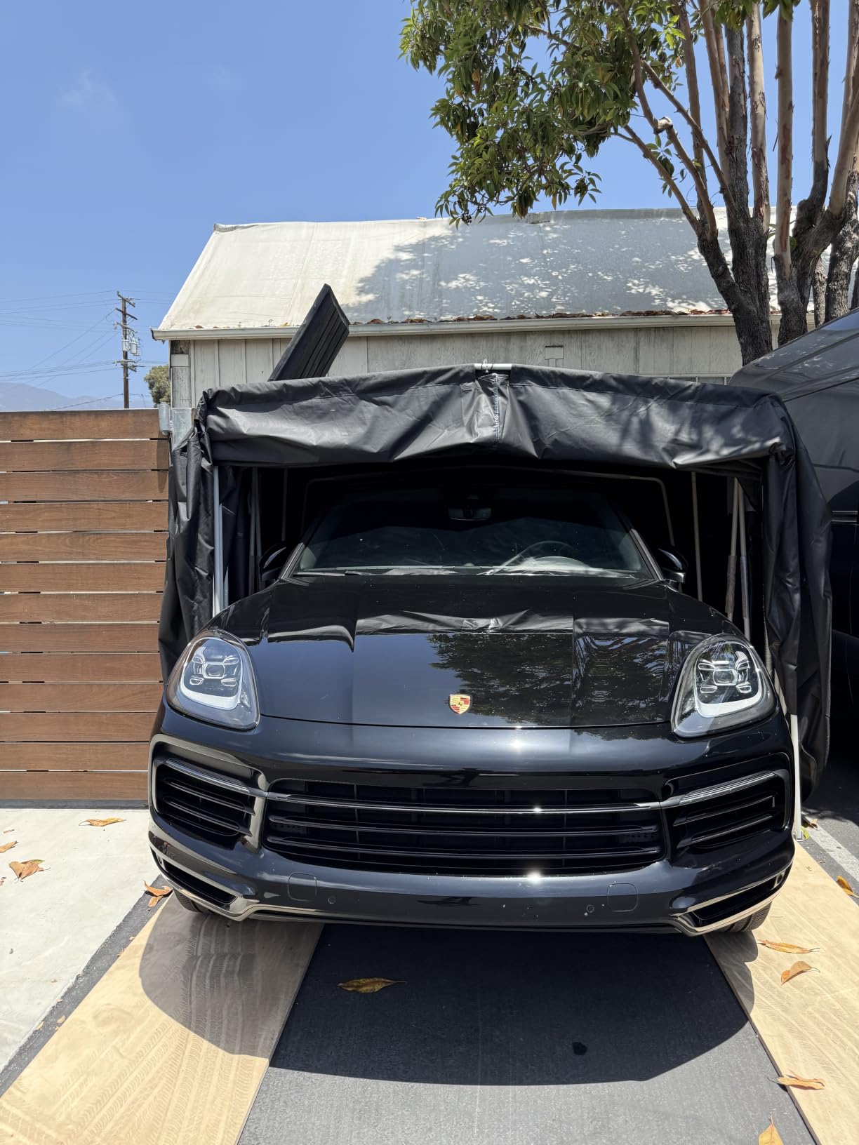 Ikuby Medium Carport,Car Shelter, Car Canopy,Car Garage,Car shed,Car House,Car Park,Foldable,Retractable, Lockable, Durable Shelter customer photo 1