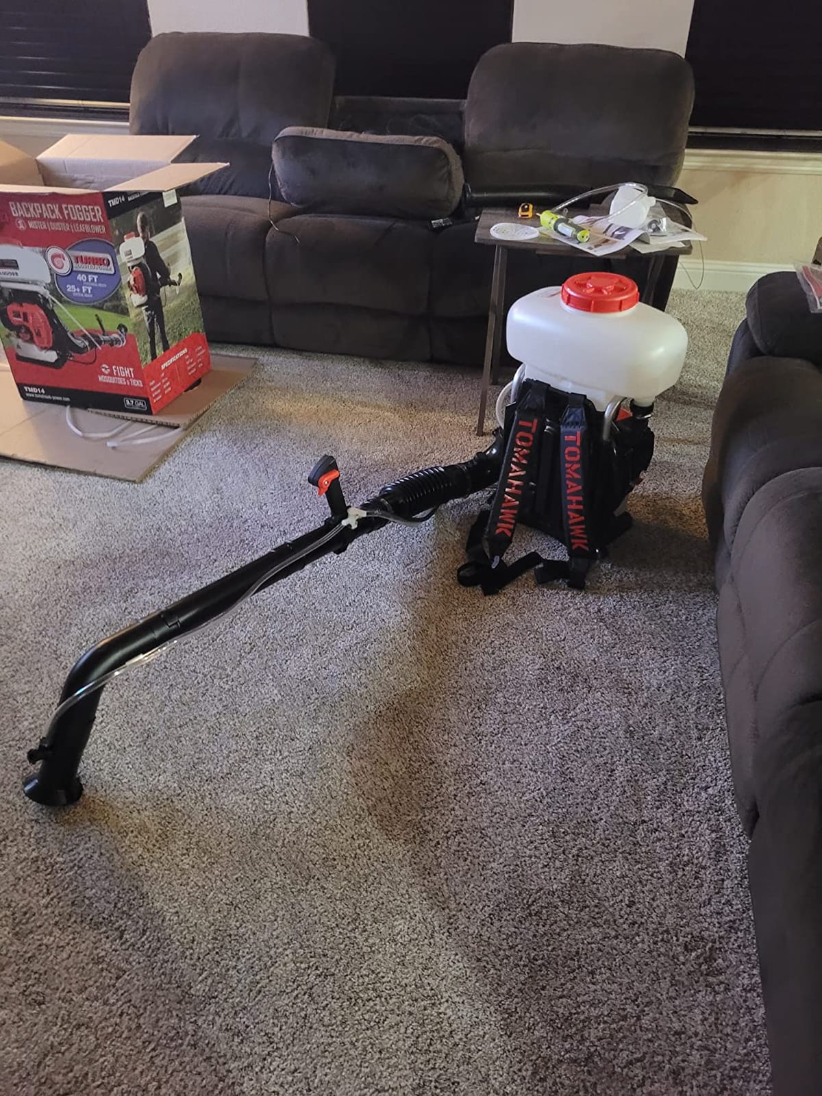 Tomahawk Power 3HP Backpack Mosquito Fogger Leaf Blower 3.7 Gallon Tank Garden Sprayer (Turbo Fogger) customer photo 1