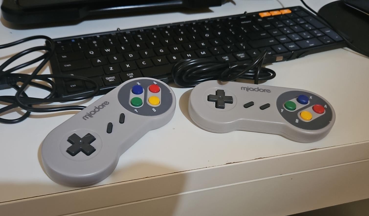 2 Pack USB Controller for SNES Retro Gaming, miadore SNES USB Classic Gamepad Joypad Gamestick for Windows PC MAC Linux Retropie Raspberry Pi 3 customer photo 2
