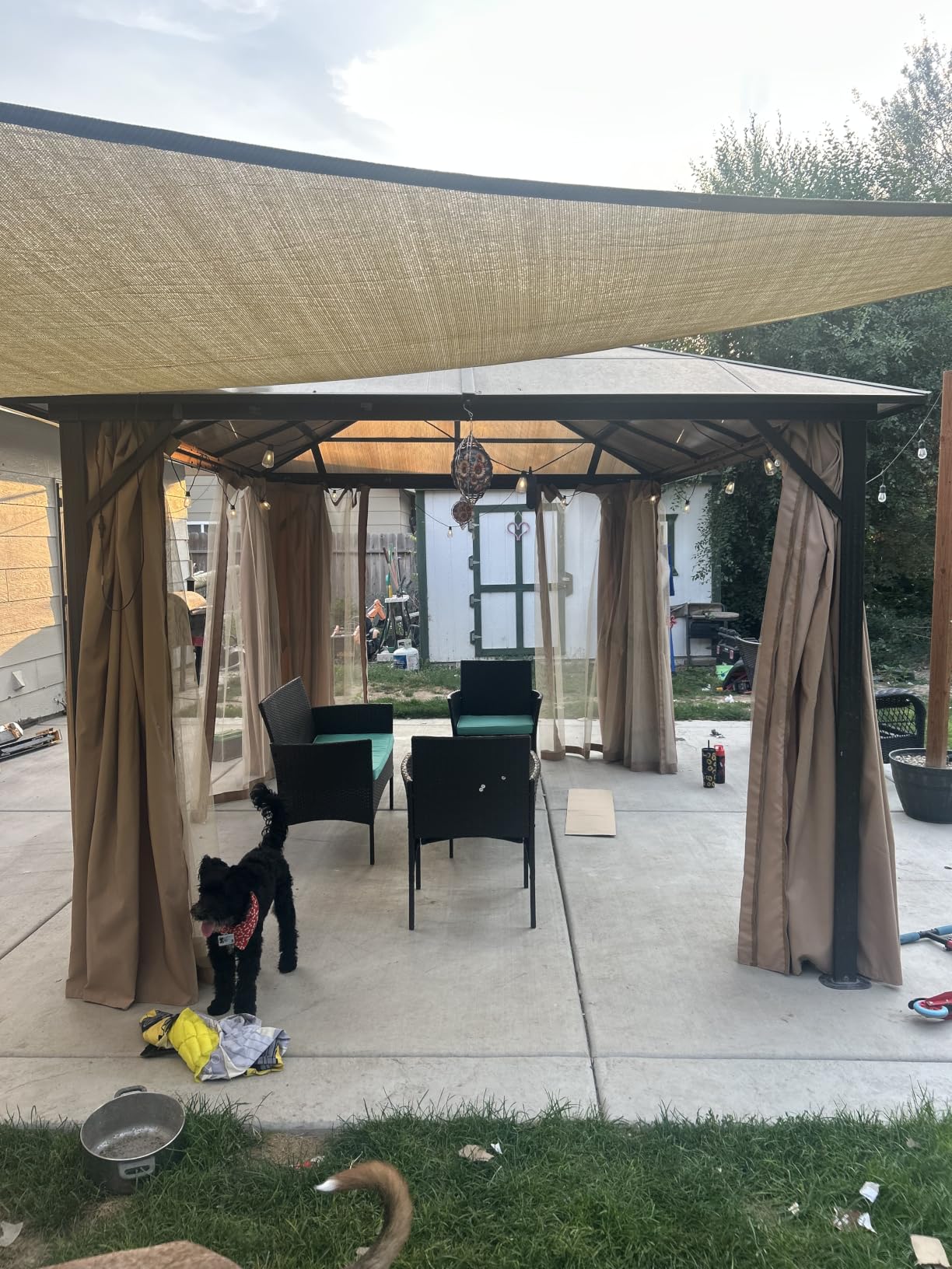 FDW | 3-Piece Patio Furniture Set | Khaki |Outdoor Wicker Furniture with Coffee Table | Modern Rattan Chairs Conversation Set | Outdoor Seating | Weather-Resistant | for Porch, Garden, Lawn customer photo 1