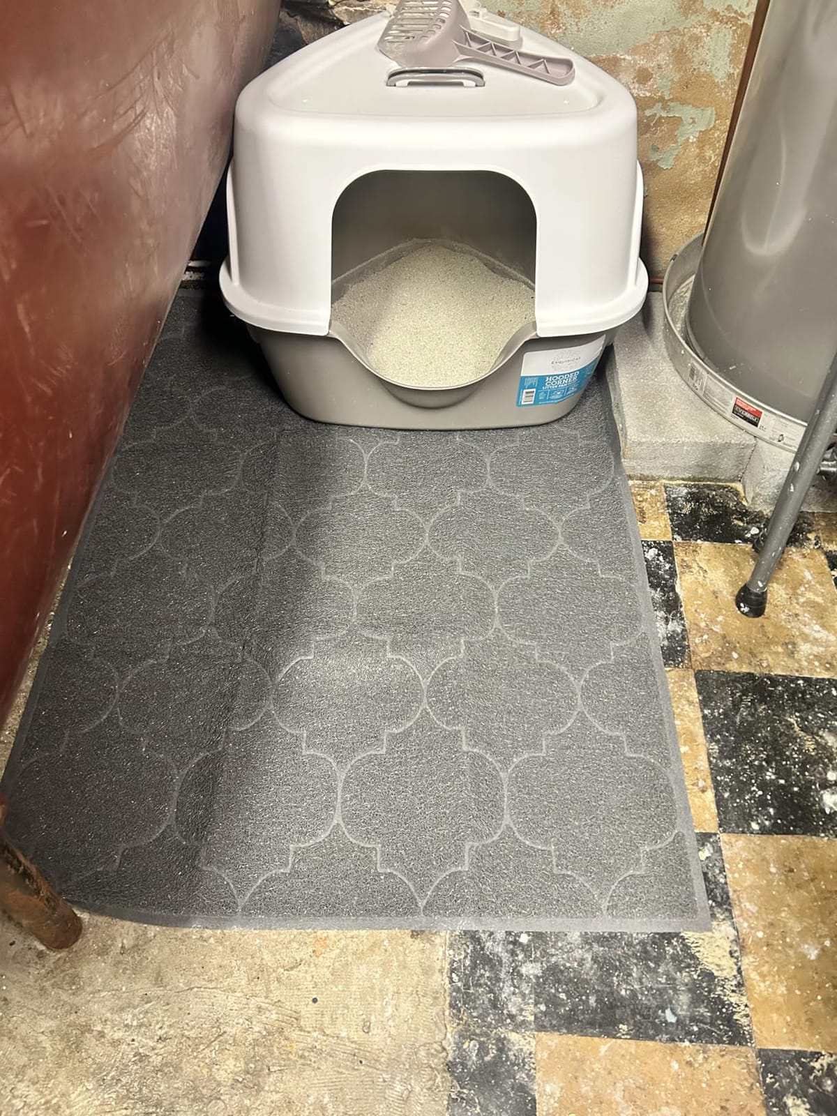 LittleTiger Cat Litter Mat, XL Super Size, Phthalate Free, Easy to Clean, 46x35 Inches, Durable, Soft on Paws, Large Litter Mat. customer photo 1