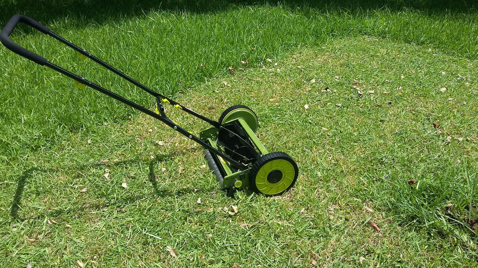 Sun Joe Manual Push Reel Lawn Mower with 9 Adjustable Positions, 14-Inch Cutting Width - Heavy-Duty Yard Trimming Machine for Gardening Care and Maintenance, MJ503M customer photo 2