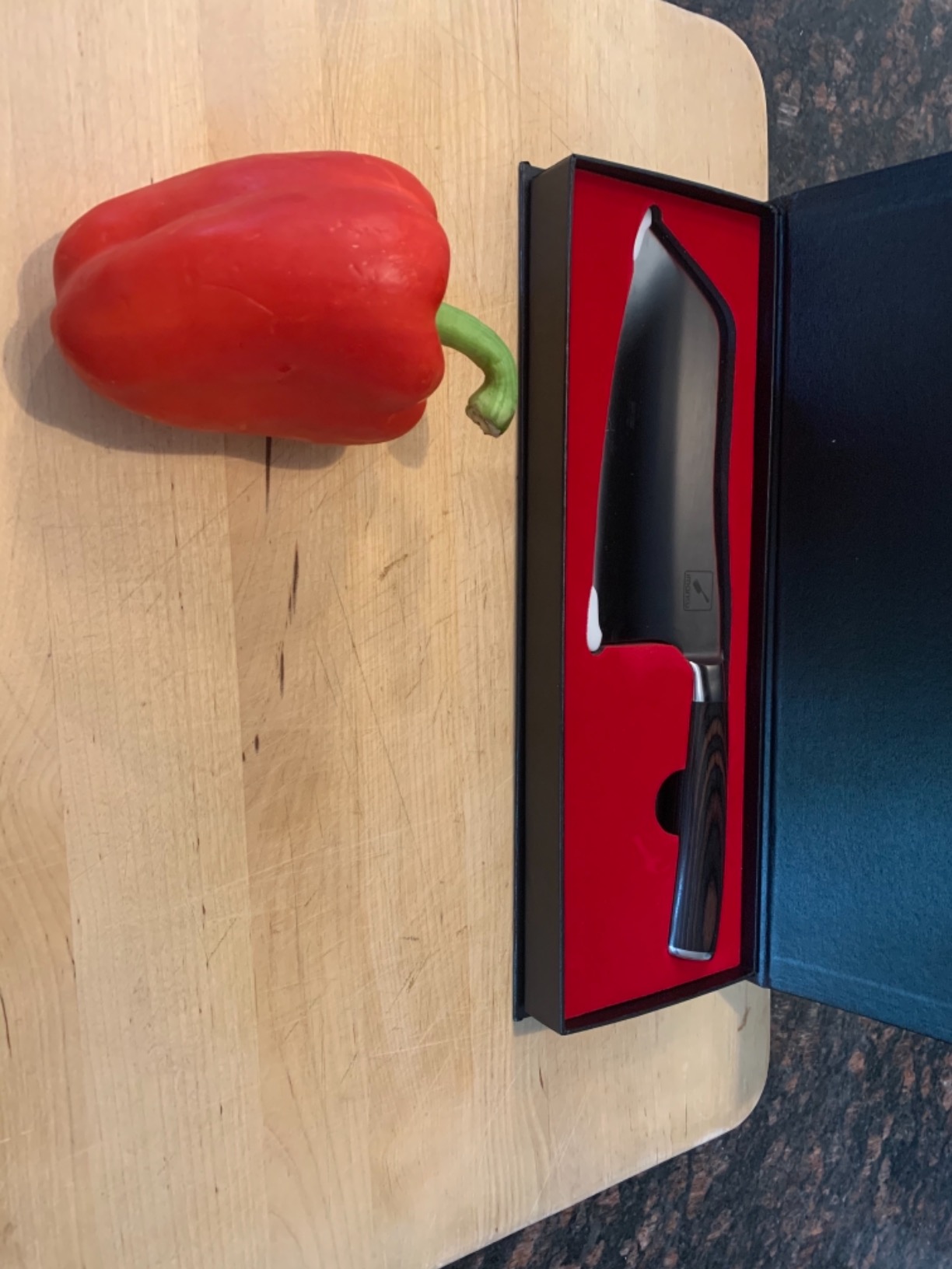 imarku Cleaver Knife 7 Inch, Japanese High Carbon Stainless Steel Chopper customer photo 1