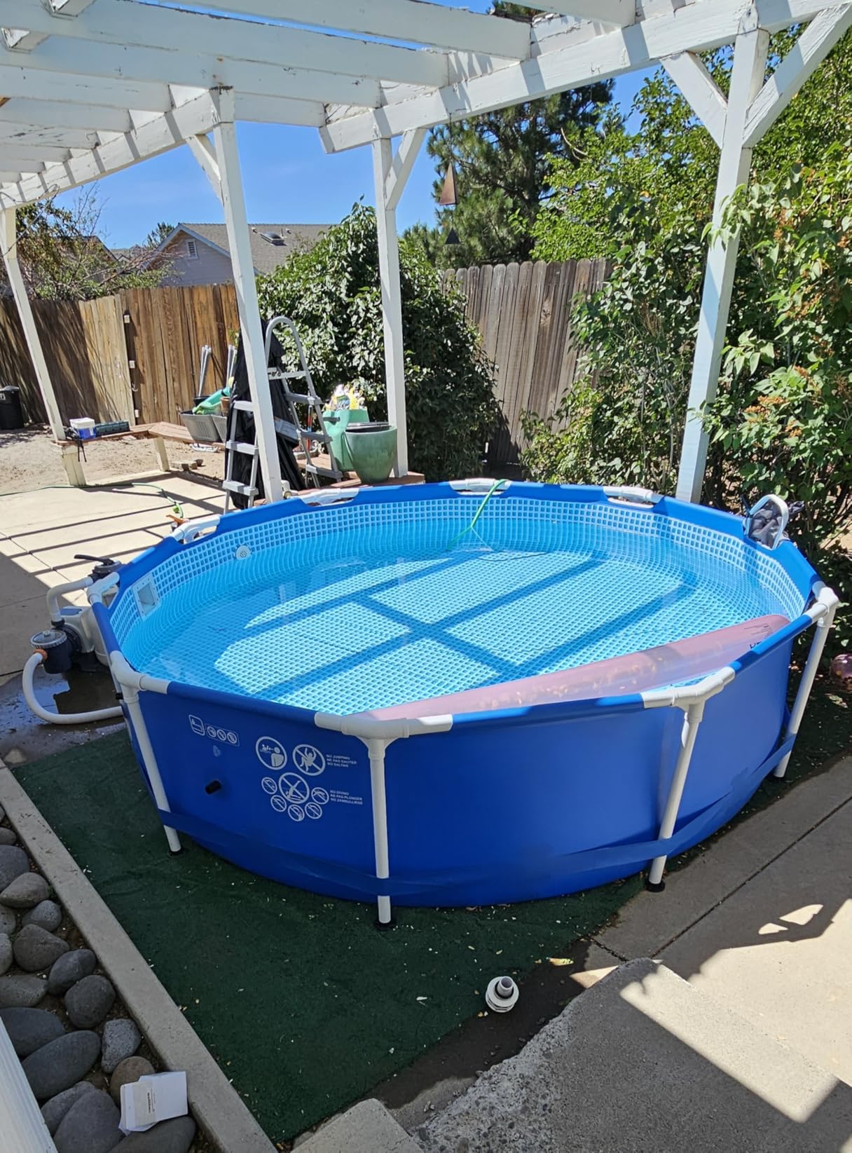 INTEX Metal Frame 10ft x 30in Round Above Ground Swimming Pool customer photo 2