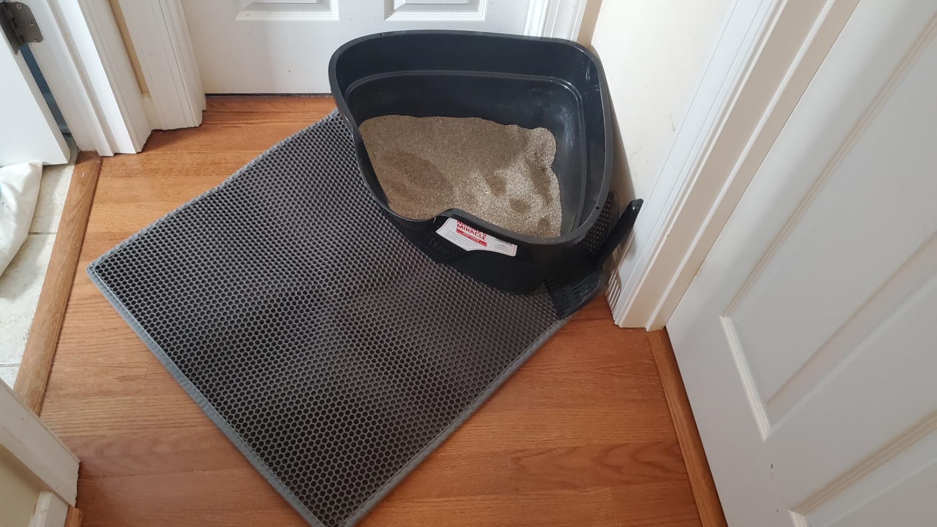 Pieviev Cat Litter Mat, Double-Layer Waterproof Litter Trap, 24
