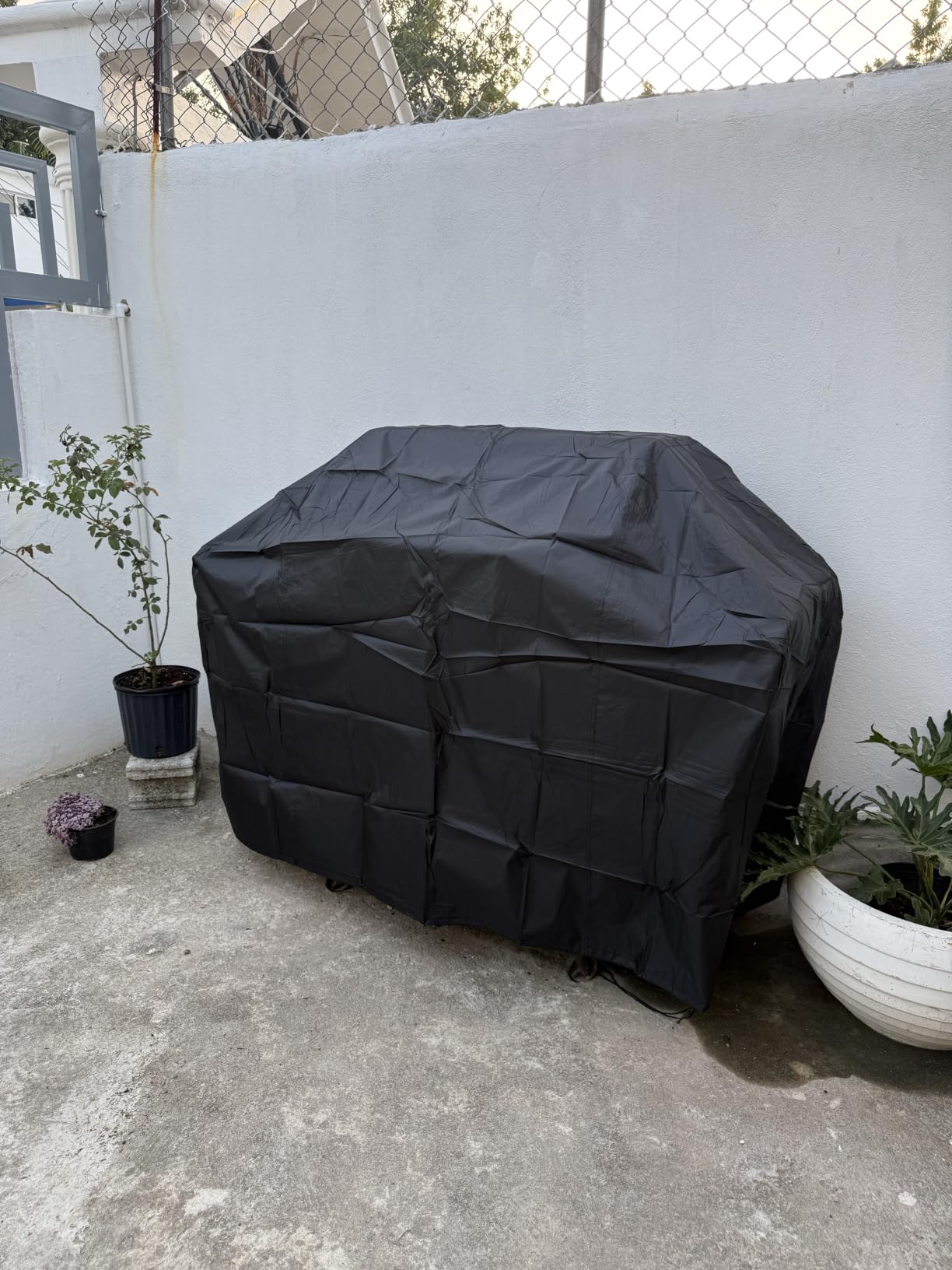 iCOVER Grill Cover 55 inch, BBQ Grill Cover for Outdoor Grill, 600D Heavy Duty Waterproof BBQ Cover, Anti-UV and Rip-Proof Barbecue Cover, Gas Grill Cover for Weber, Char-Broil, Nexgrill, etc customer photo 1