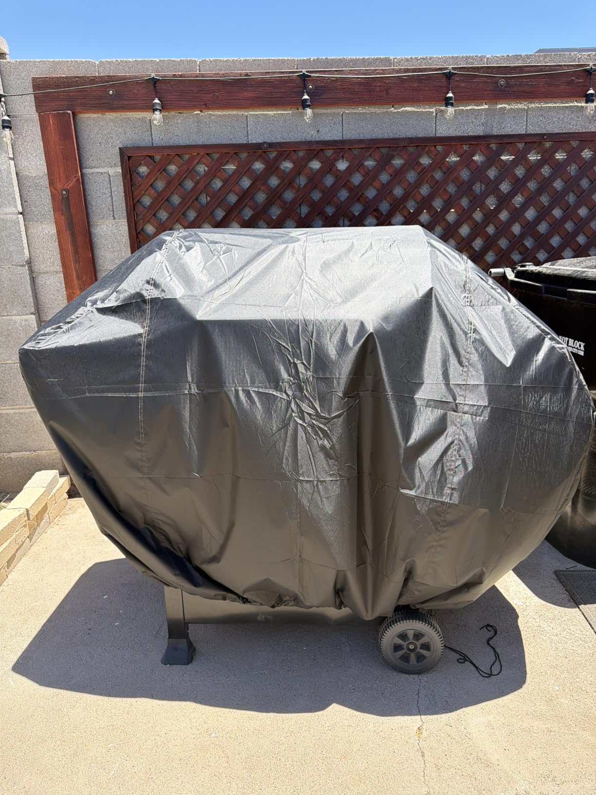 iCOVER Grill Cover 55 inch, BBQ Grill Cover for Outdoor Grill, 600D Heavy Duty Waterproof BBQ Cover, Anti-UV and Rip-Proof Barbecue Cover, Gas Grill Cover for Weber, Char-Broil, Nexgrill, etc customer photo 2