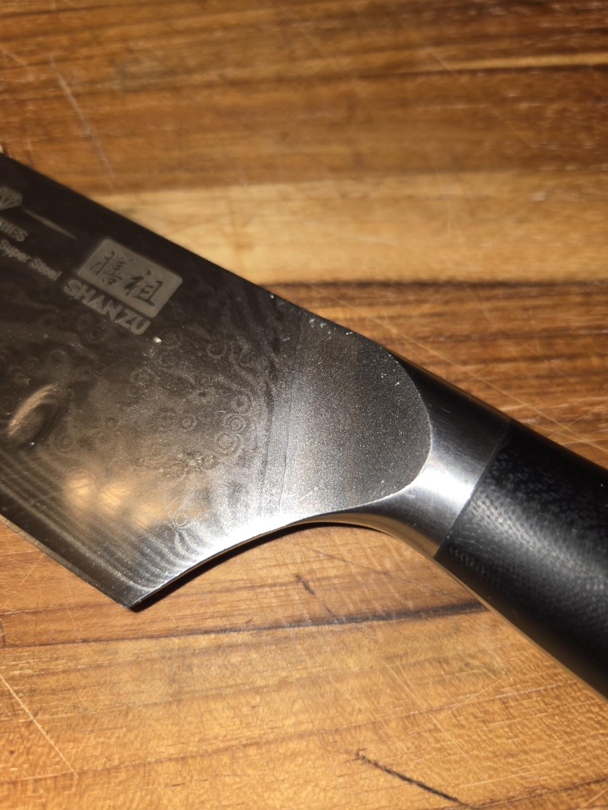 SHAN ZU Damascus Nakiri Knife, 7 In Professional Extra Sharp Kitchen Knife customer photo 1