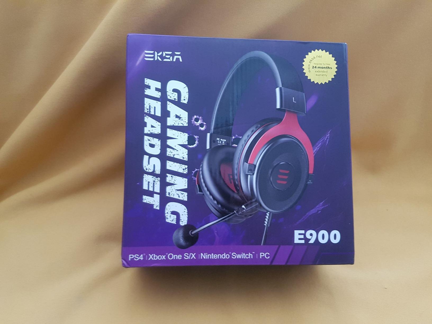 EKSA E900 Gaming Headset with Microphone - PC Headset with Detachable Noise Canceling Mic, 3D Surround Sound, Wired Headphone for PS4, PS5, Xbox, Computer, Laptop, Switch, Handheld (3.5MM Jack) customer photo 1