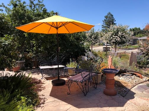 EliteShade USA 10-Year-Non-Fading 9Ft Market Patio Umbrella, UPF 50+ UV Protection Performance Sun Umbrella, Heavy Duty Commercial Grade Outdoor Table Umbrella with Crank & Tilt, Windproof Vented Top for Garden, Pool, Deck and Outdoor Playsets,Heather Beige customer photo 2