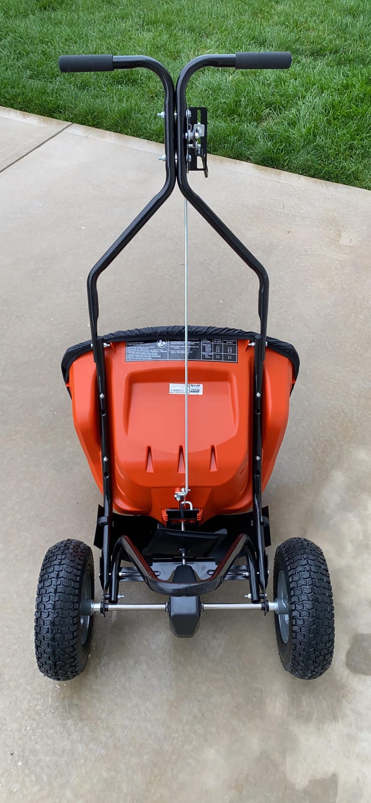 Agri-Fab 45-0548 130 lb. Commercial Push Spreader, Orange/Black customer photo 2