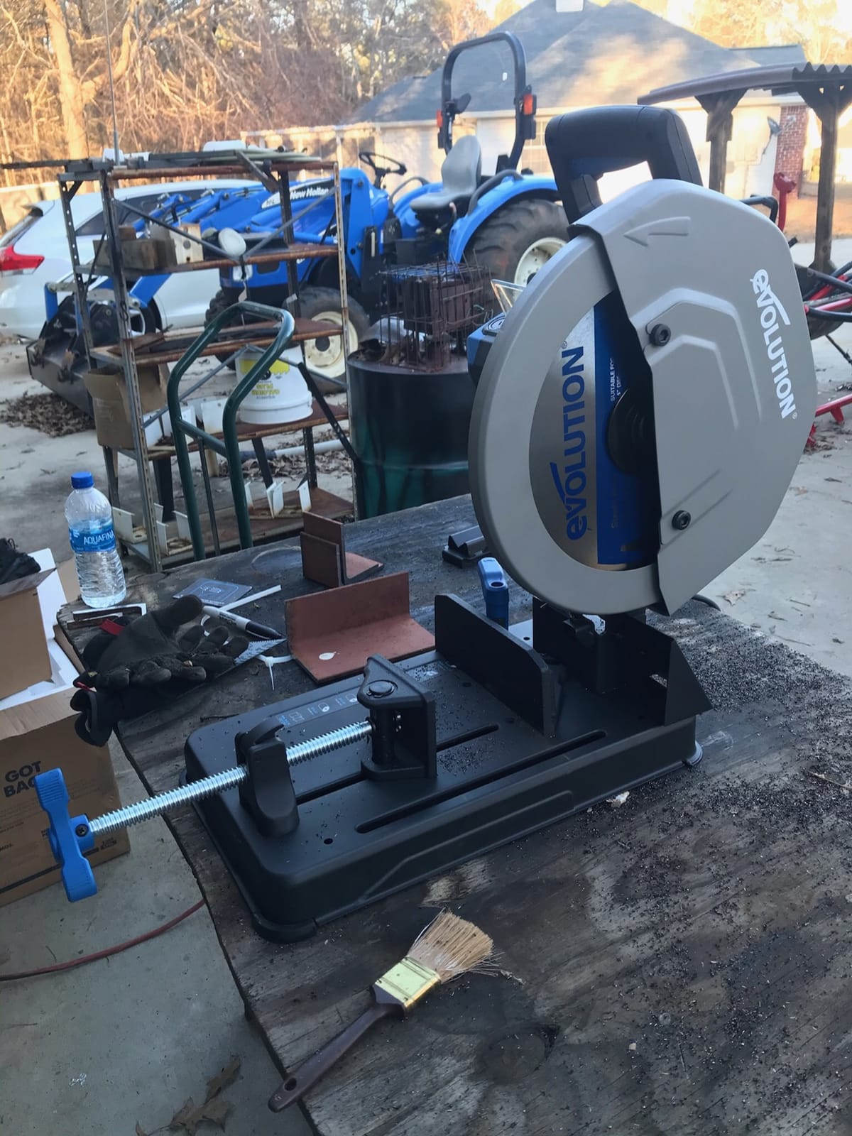 Evolution S355CPSL – Heavy Duty 14 Inch Metal Cutting Chop Saw W/ 14 Inch Carbide-Tipped Blade | Dry Cut | Miter 45° | Chop Saw For Cutting Metal – Accurate. Powerful. Reliable customer photo 2