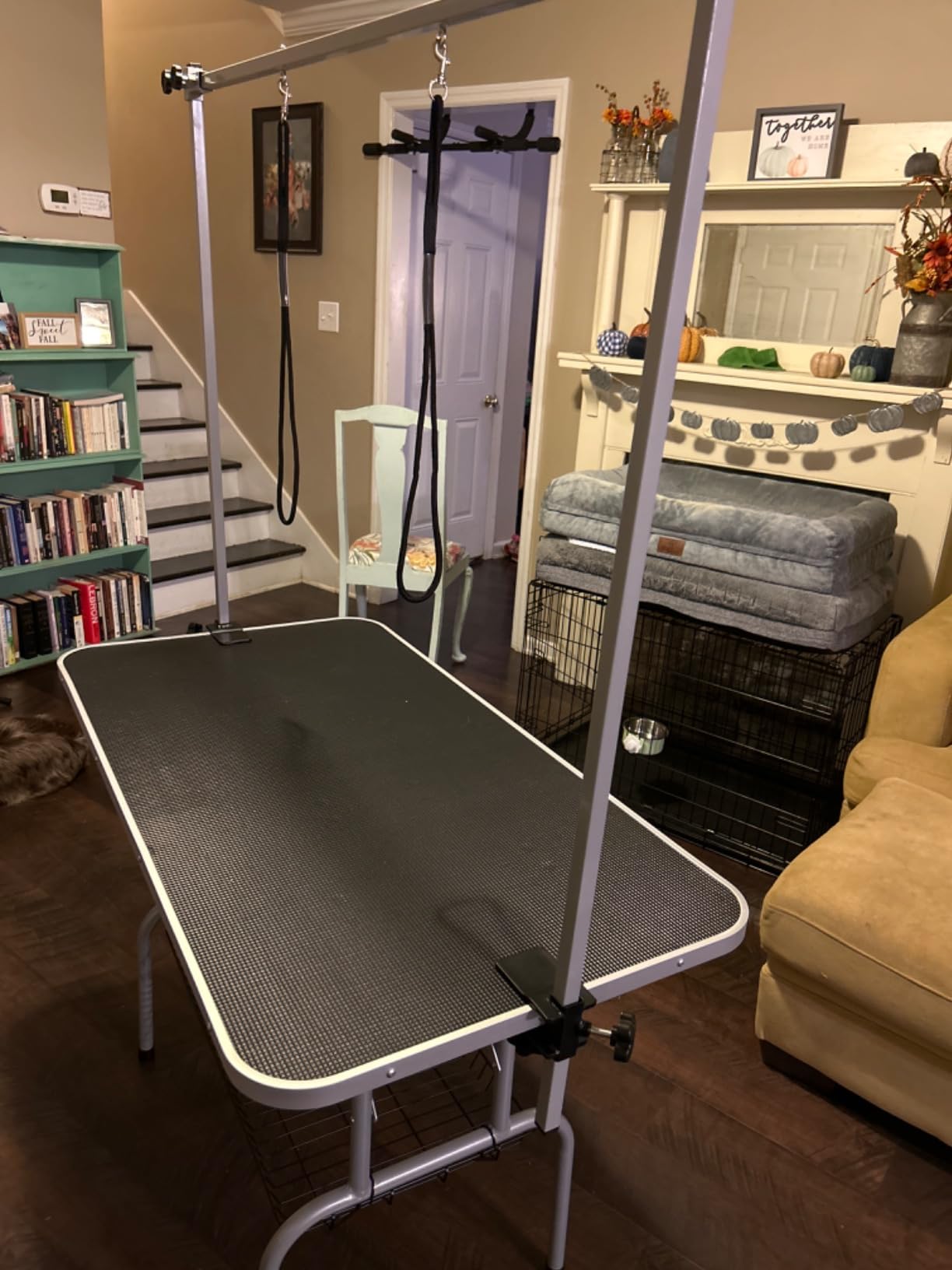 Yaheetech 46'' Dog Grooming Table for Large Medium Dogs at Home, Black customer photo 1