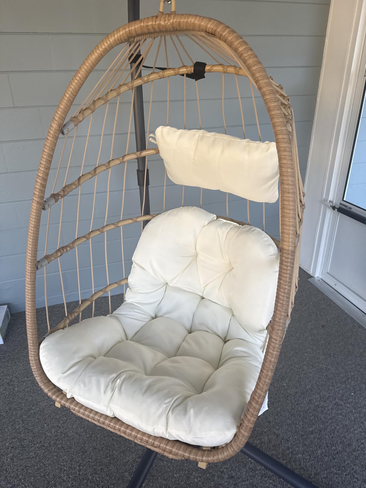 Brafab Swing Egg Chair with Steel Stand for Indoor Outdoor Patio Porch customer photo 1