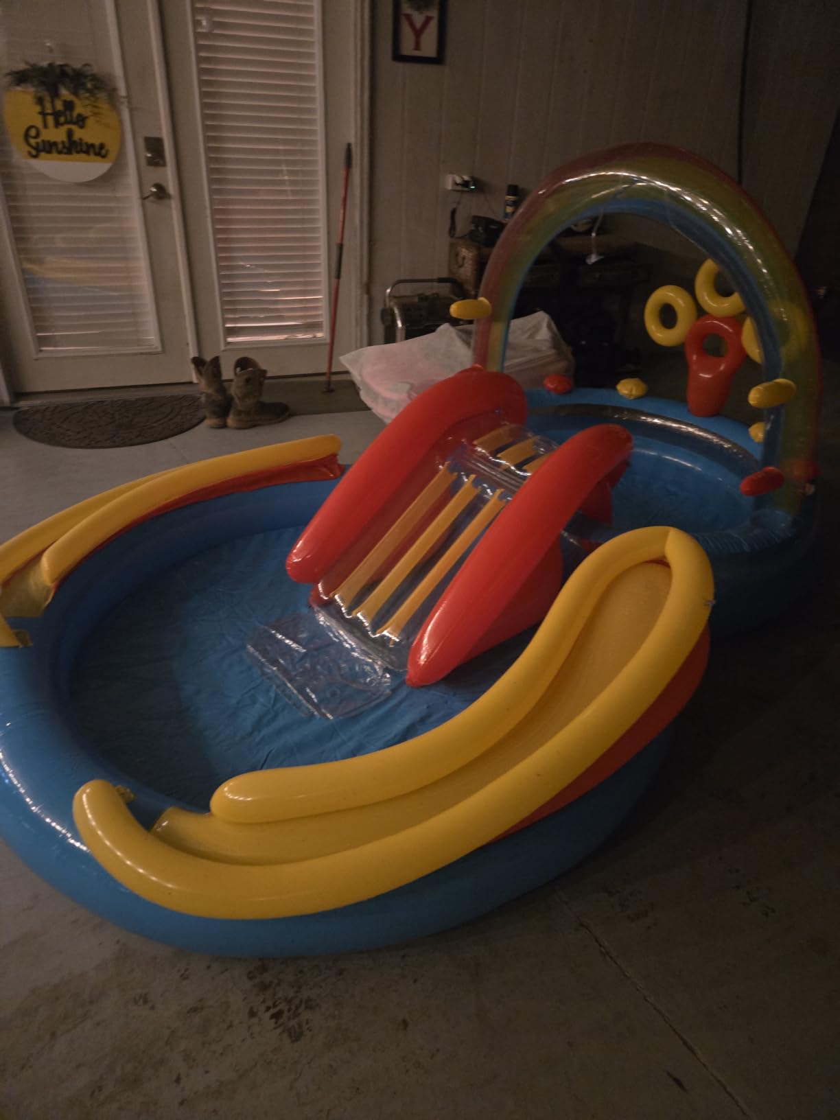 INTEX 57128MW Shark Play Center Inflatable Kiddie Pool, 61.5in x 51in x 33in, Ages 2+ customer photo 1