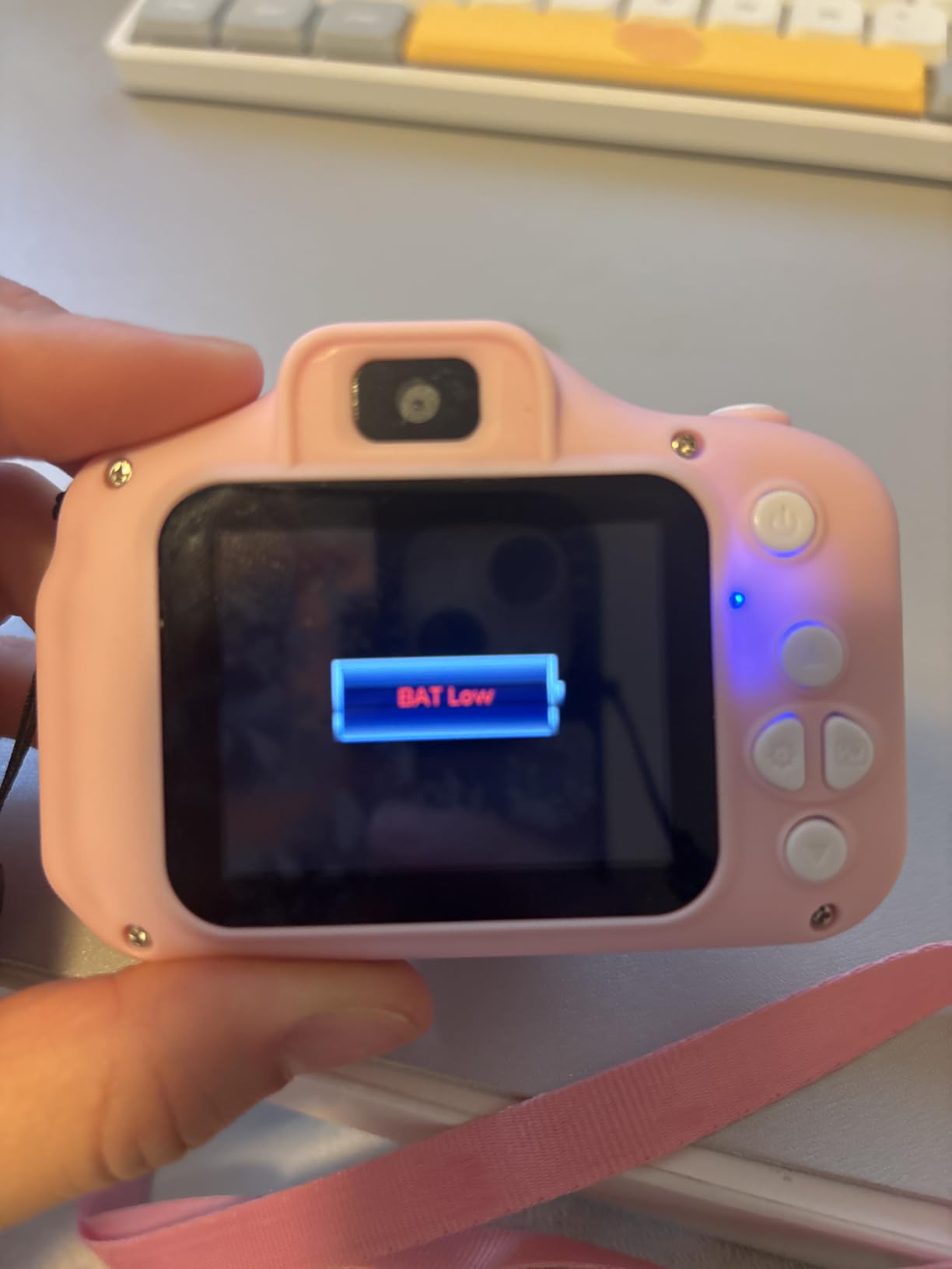 Seckton Upgraded Kids Selfie Camera, HD Digital Video Camera-Navy Blue customer photo 2
