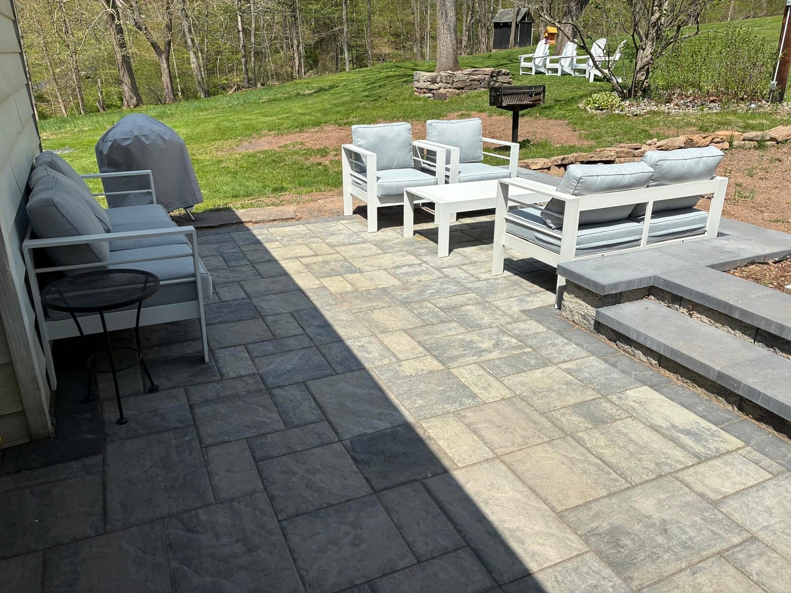 Wisteria Lane Aluminum Patio Furniture Set for All Weather, Oversized Metal Outdoor Furniture Set with 27.5