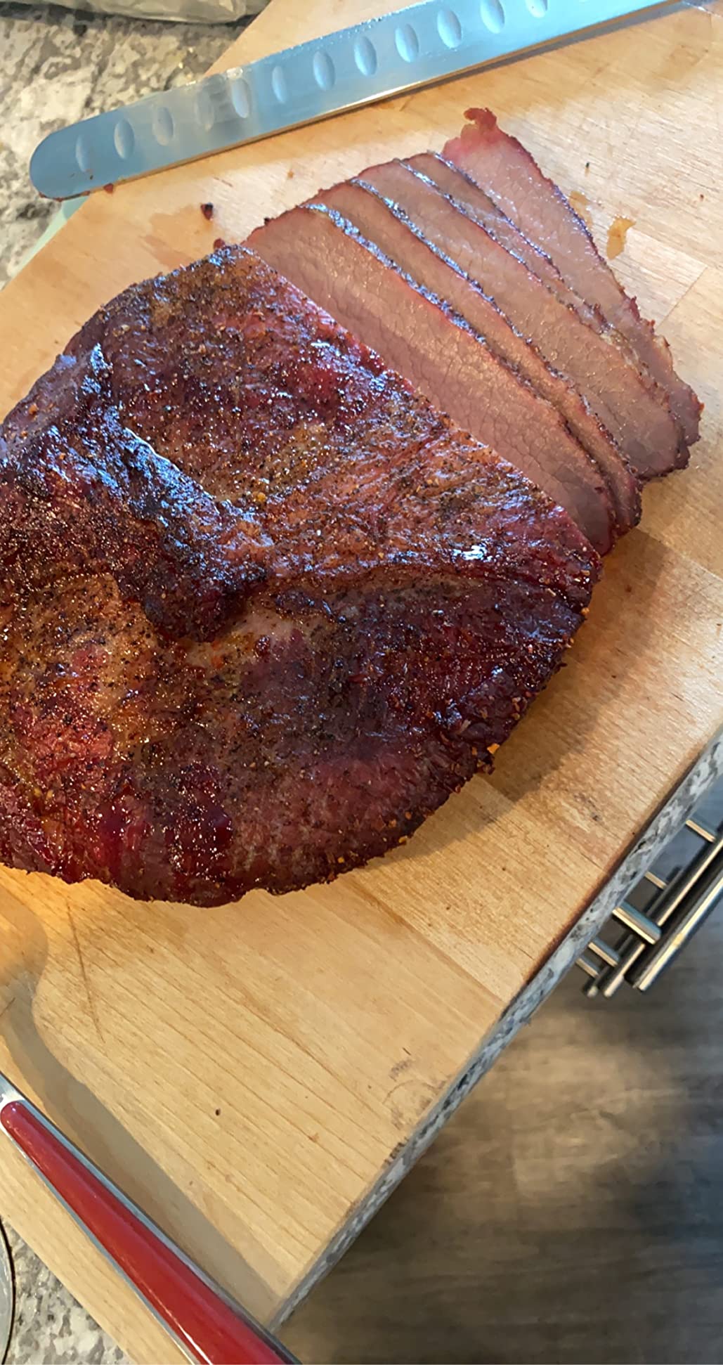 SPITJACK Smoked Brisket Slicing Knife, 11 Inch Stainless Granton Edge customer photo 1