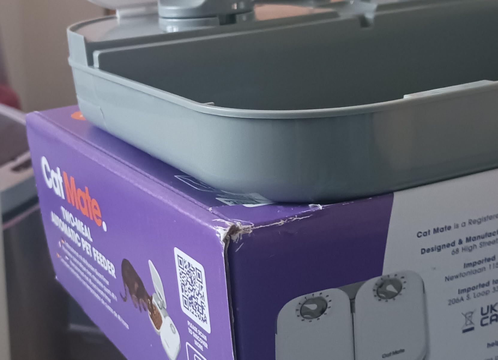 Cat Mate C200 Automatic 2 Meal Pet Feeder with Timer for Cats & Small Dogs customer photo 1