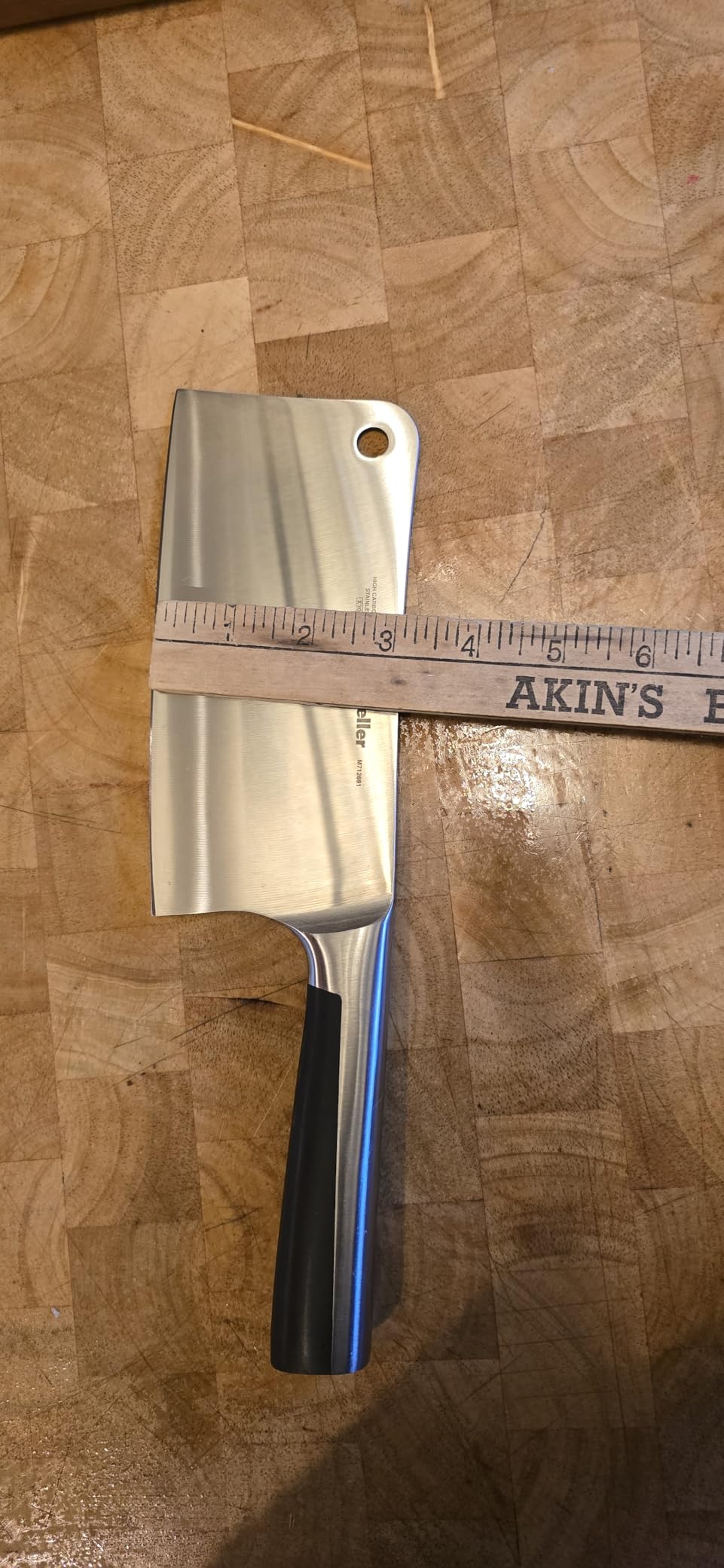Mueller 7-Inch Meat Cleaver Butcher Knife, German High Carbon Steel customer photo 1