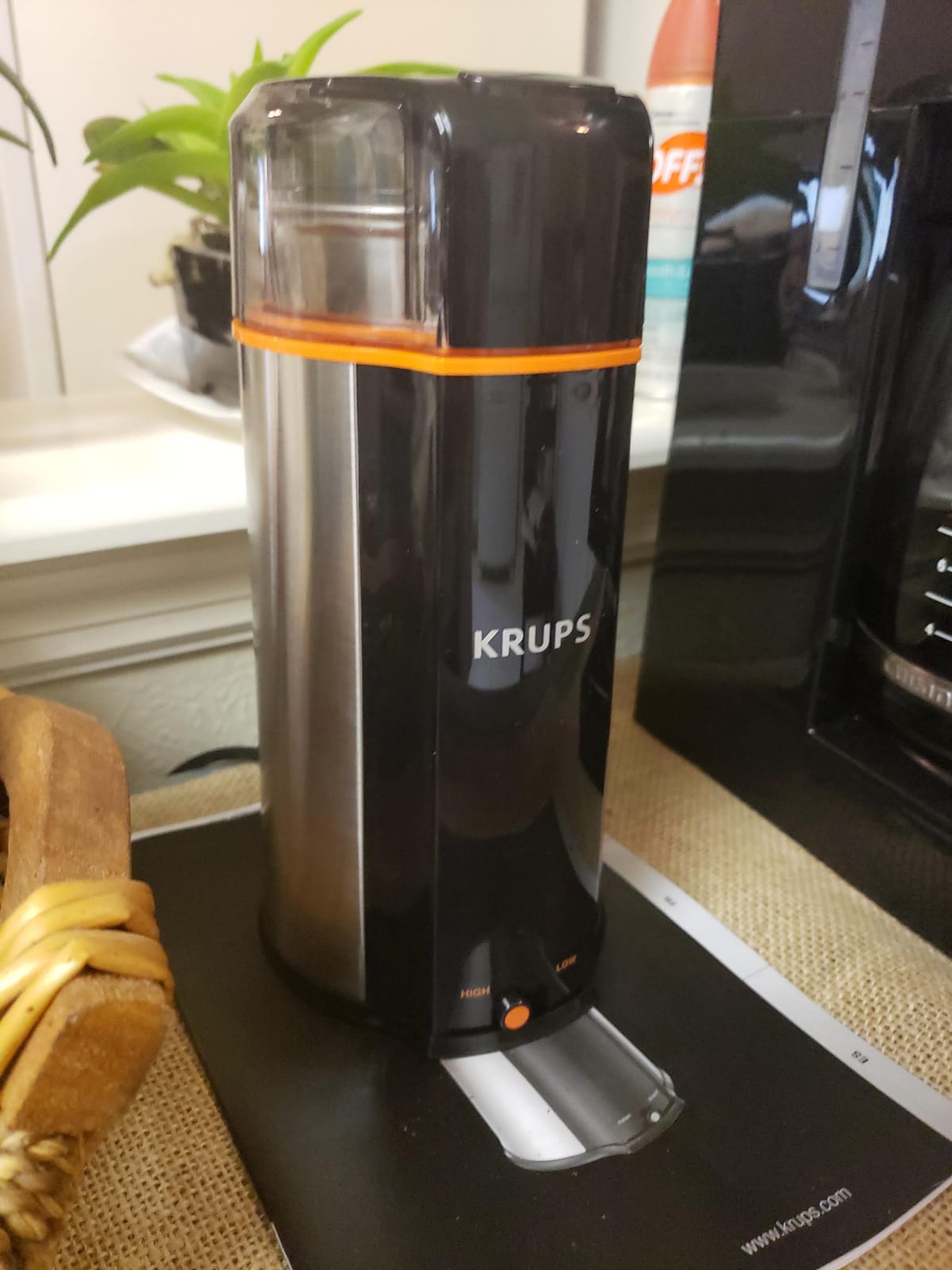 Krups, Coffee Grinder, Ultimate Silent Vortex Plastic and Stainless Steel Grinder with Removable Bowl Mess-Free, 8 Times Quieter, 2 Speeds 240 Watts, Dry Herbs, Dishwasher Safe, 12 cups ground Silver customer photo 2