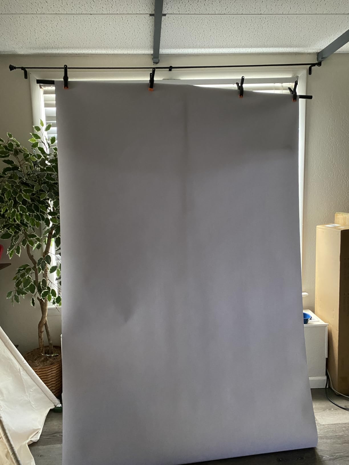 Hemmotop T-Shape Photo Backdrop Stand Portable 7x5ft (HxW) customer photo 1