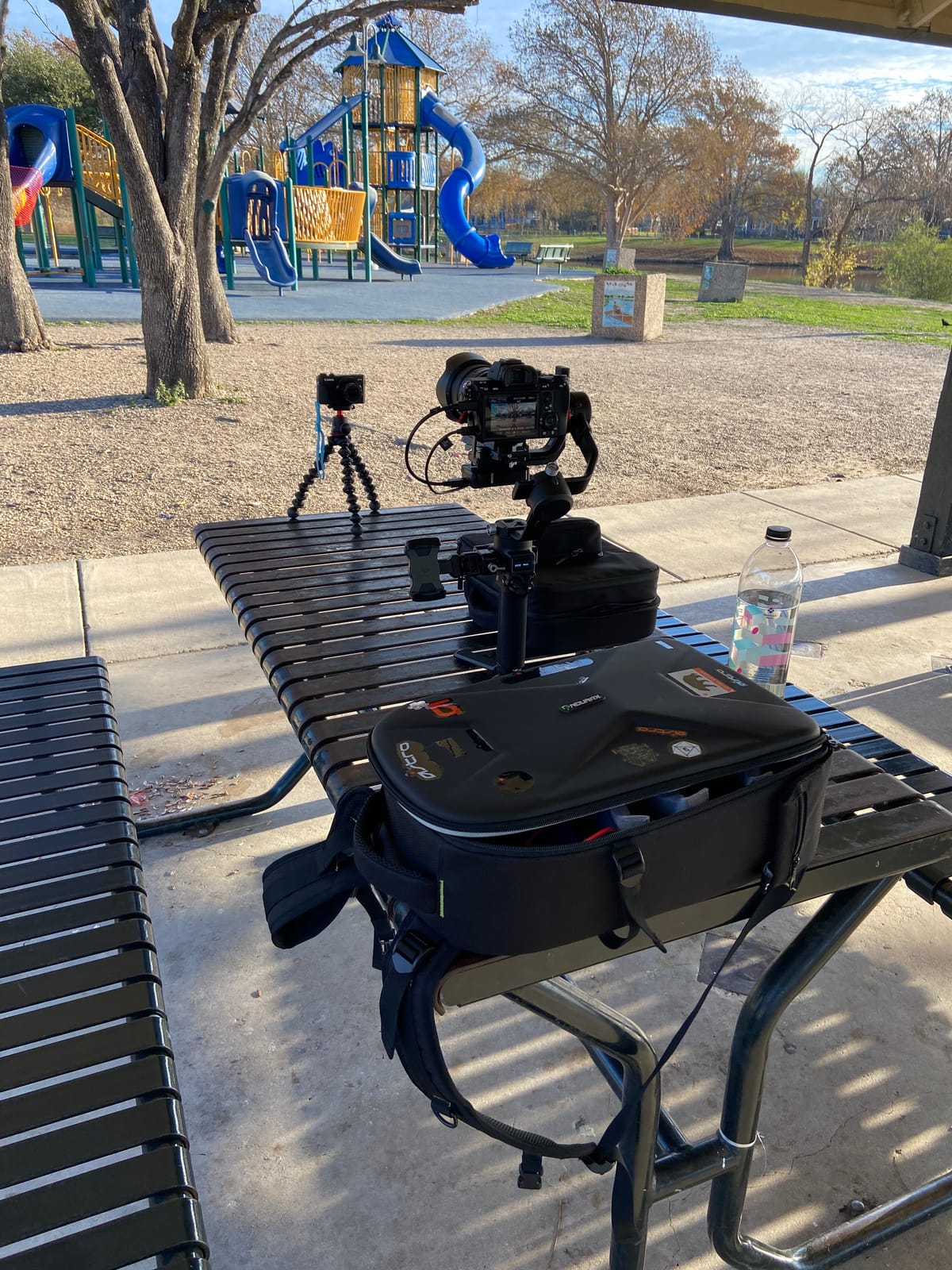 DJI RSC 2 Combo - 3-Axis Gimbal Stabilizer for DSLR and Mirrorless Camera, Nikon, Sony, Panasonic, Canon, Fujifilm, 6.6 lb Payload, Foldable Design, Vertical Shooting, OLED Screen, Black. customer photo 2