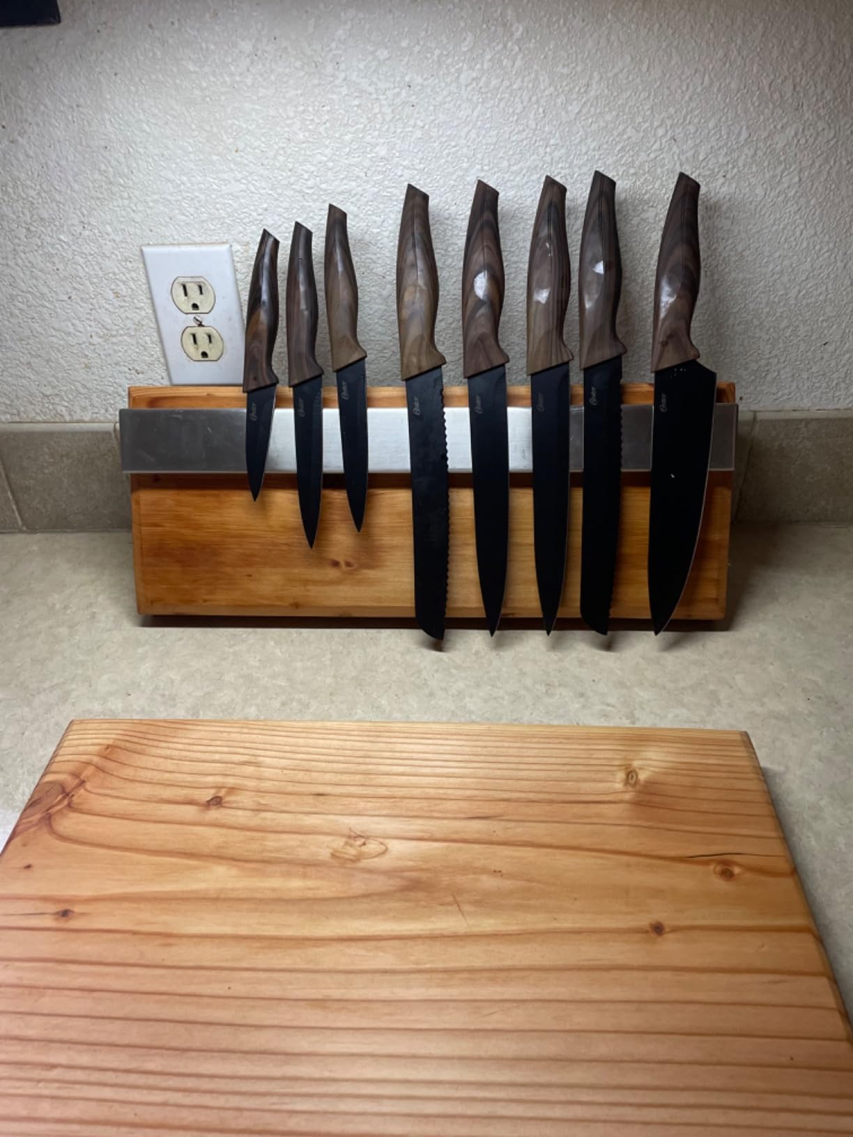 GORILLA GRIP 304 Stainless Steel Magnetic Knife Holder Strip, 10 Inch customer photo 2