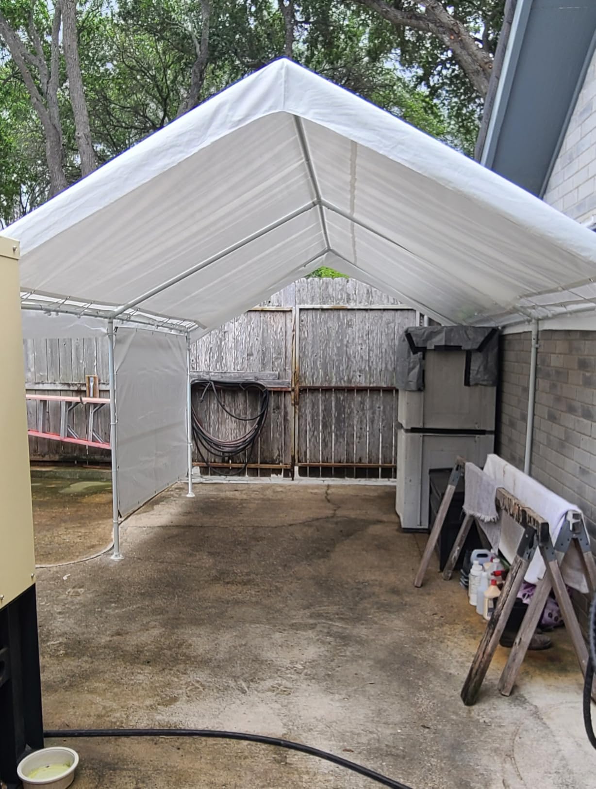 Caravan Canopy Domain Pro 150 10' x 15' Carport Shelter, White customer photo 2