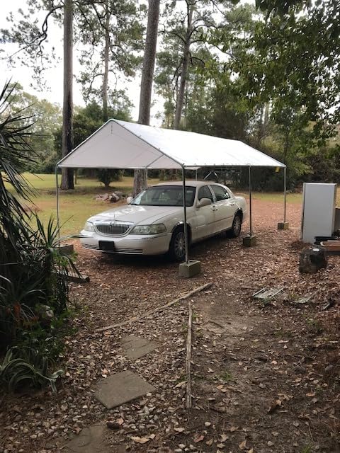 Outsunny 10'x20' Carport Outdoor Heavy Duty Galvanized Car Canopy Gray customer photo 1