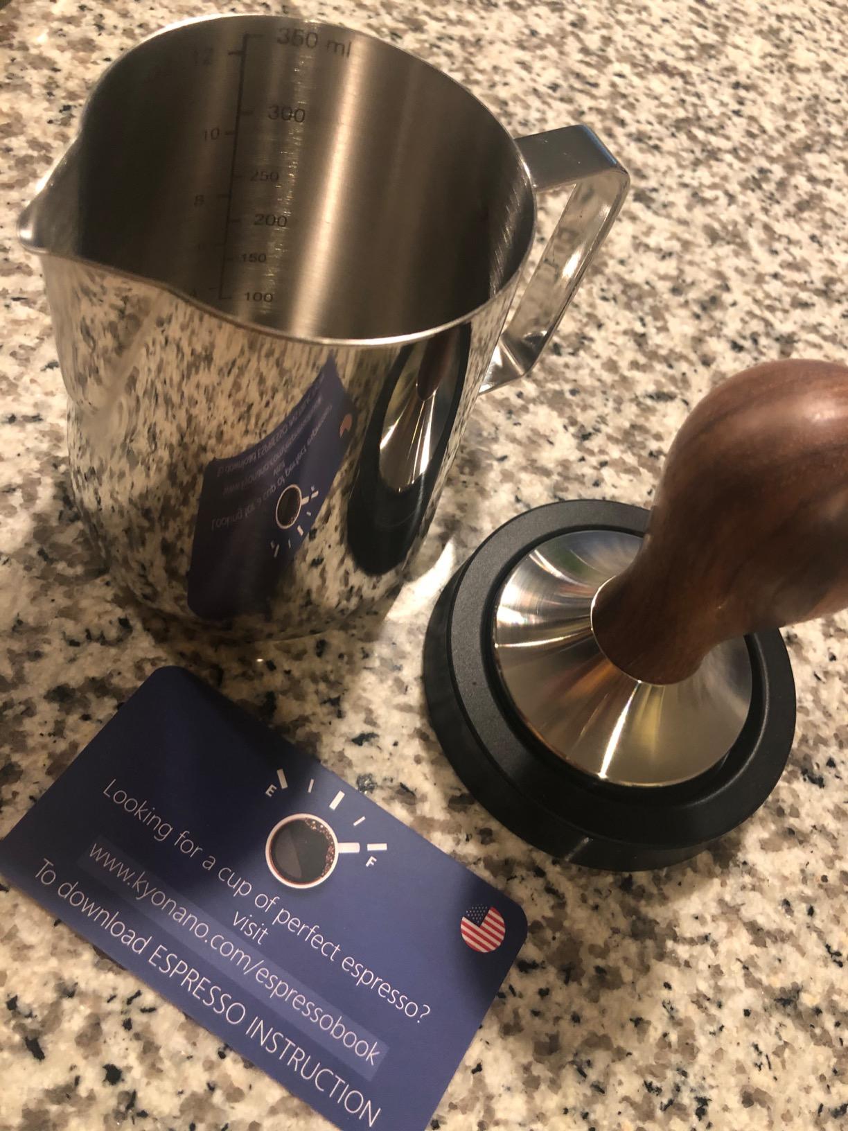 KYONANO 51mm Espresso Coffee Tamper with 304 Stainless Steel Ripple Base customer photo 2