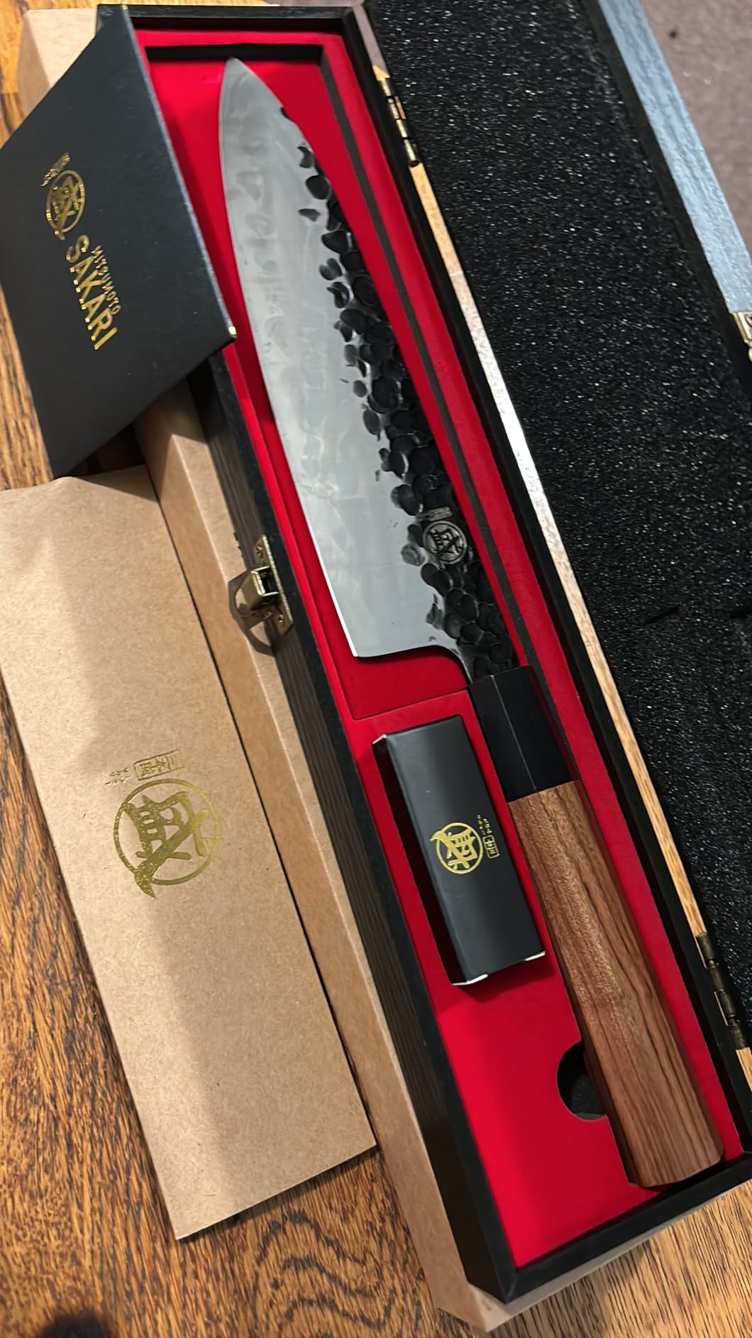 MITSUMOTO SAKARI 8-Inch Japanese Gyuto Chef Knife, 3-Layer 9Cr18MoV customer photo 2