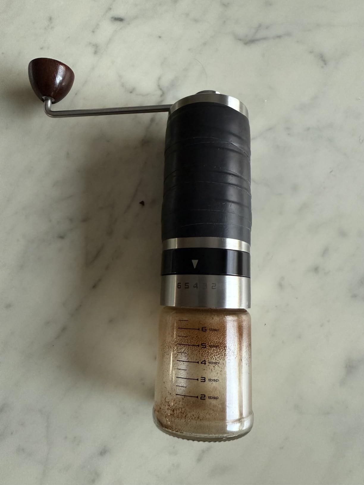 Vivaant Manual Coffee Grinder Hand Crank, Stainless Steel Conical Burr Mill customer photo 2