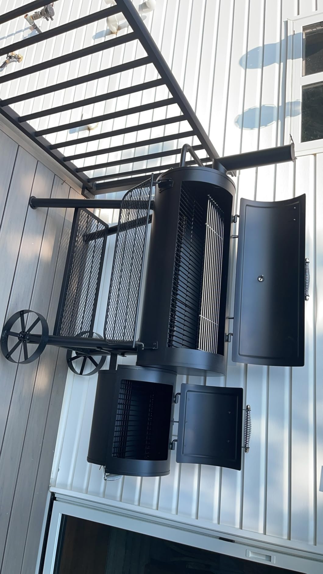 Captiva Designs Charcoal Grill with Offset Smoker for Outdoor Barbecue customer photo 2