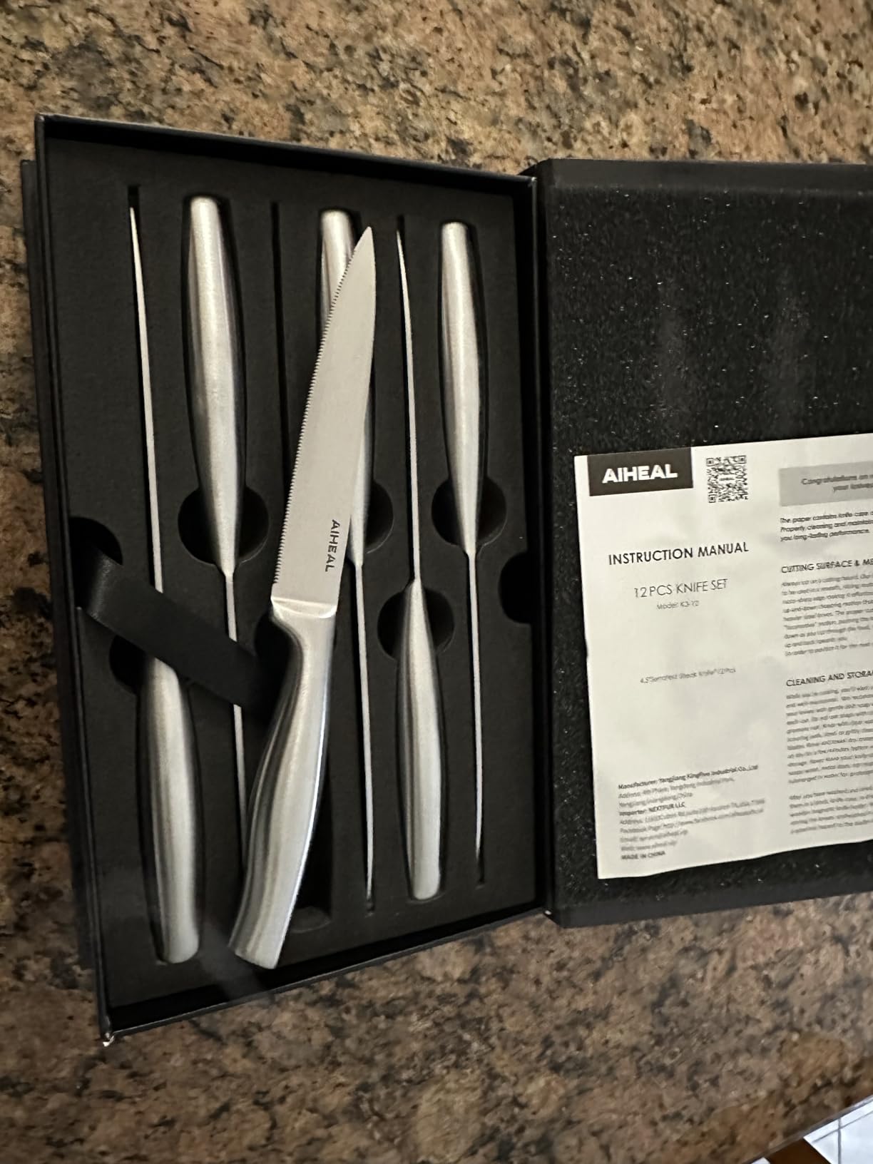 Aiheal Steak Knives, Stainless Steel Steak Knives Set of 8, Never Needs Sharpening Dinner Steak Knife Set, Sharp Micro Serrated Knives customer photo 1