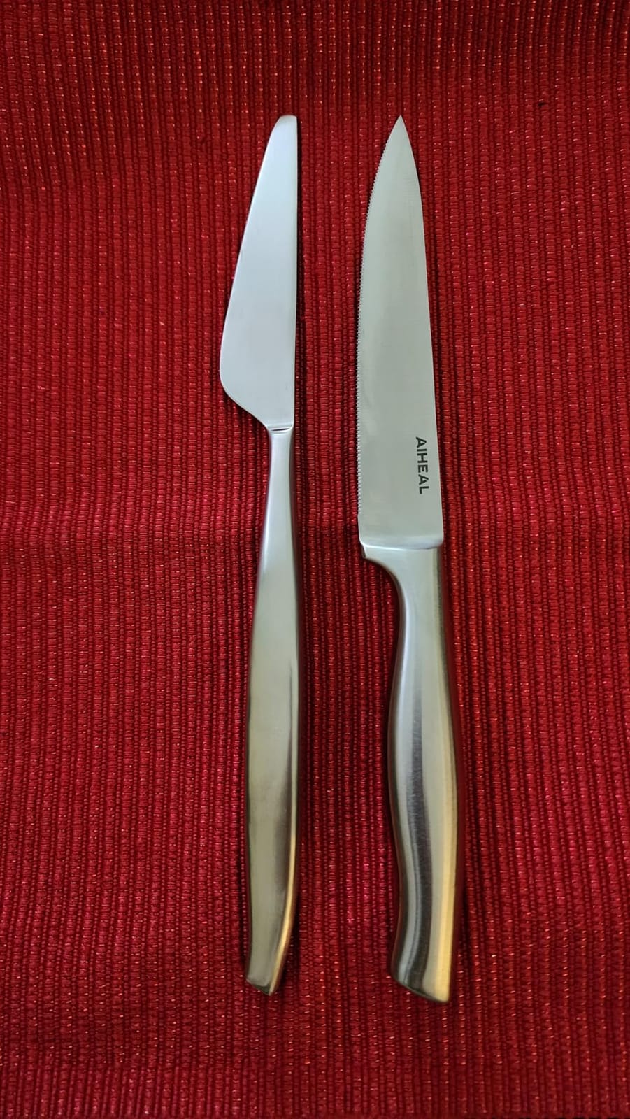 Aiheal Steak Knives, Stainless Steel Steak Knives Set of 8, Never Needs Sharpening Dinner Steak Knife Set, Sharp Micro Serrated Knives customer photo 2