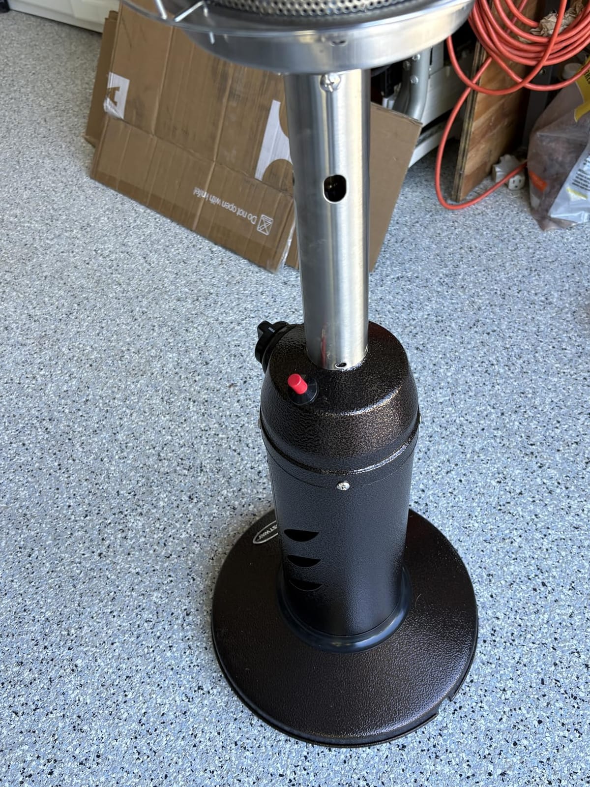 Tangkula Tabletop Propane Patio Heater with Adjustable Flame, 11,000 BTU customer photo 1