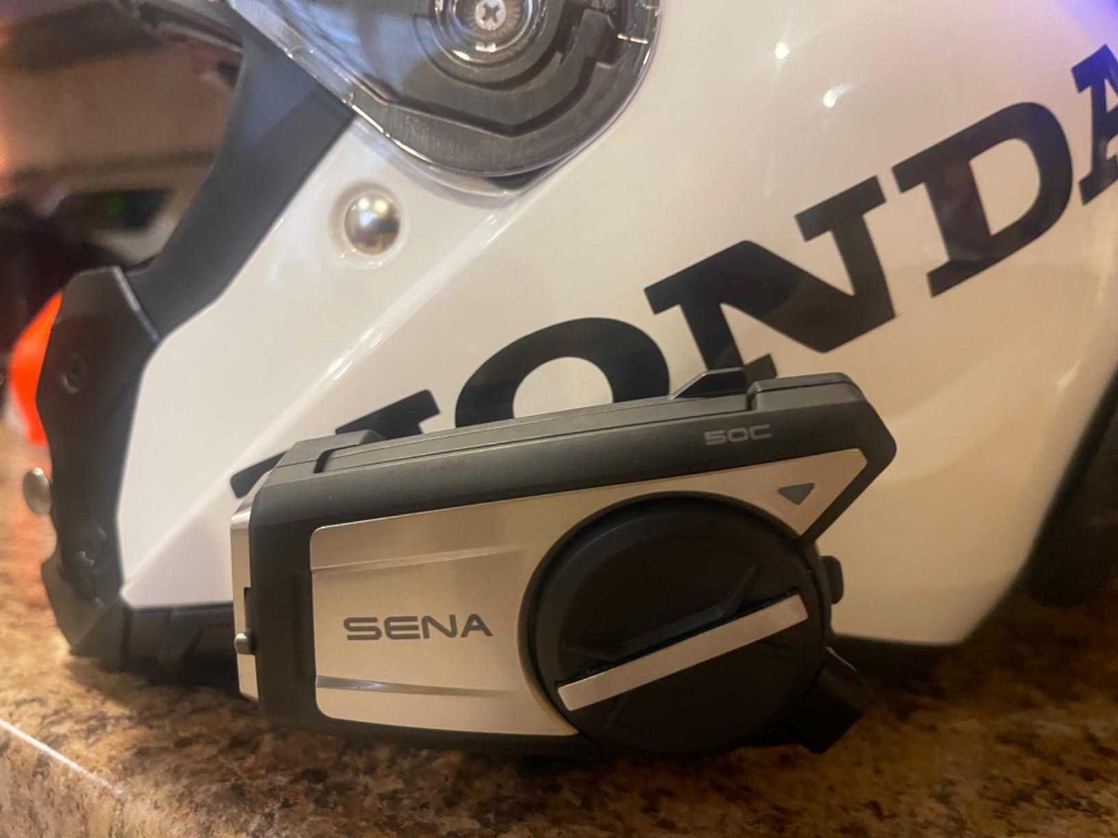 Sena 50C Motorcycle Communication & 4K Camera System with Sound by Harman Kardon Integrated Mesh Communication Headset with Premium Microphone & Speakers customer photo 1