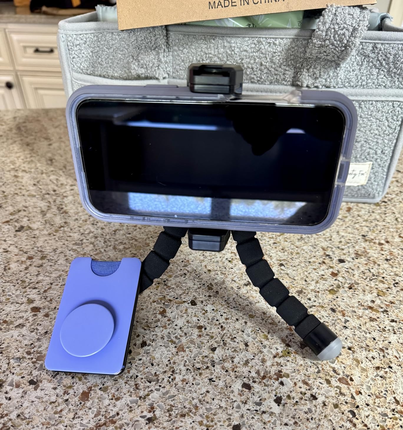 Aureday Phone Tripod, Flexible Tripod for iPhone and Android Cell Phone, Come with Wireless Remote and Clip for Video Recording/Vlogging/Selfie customer photo 1