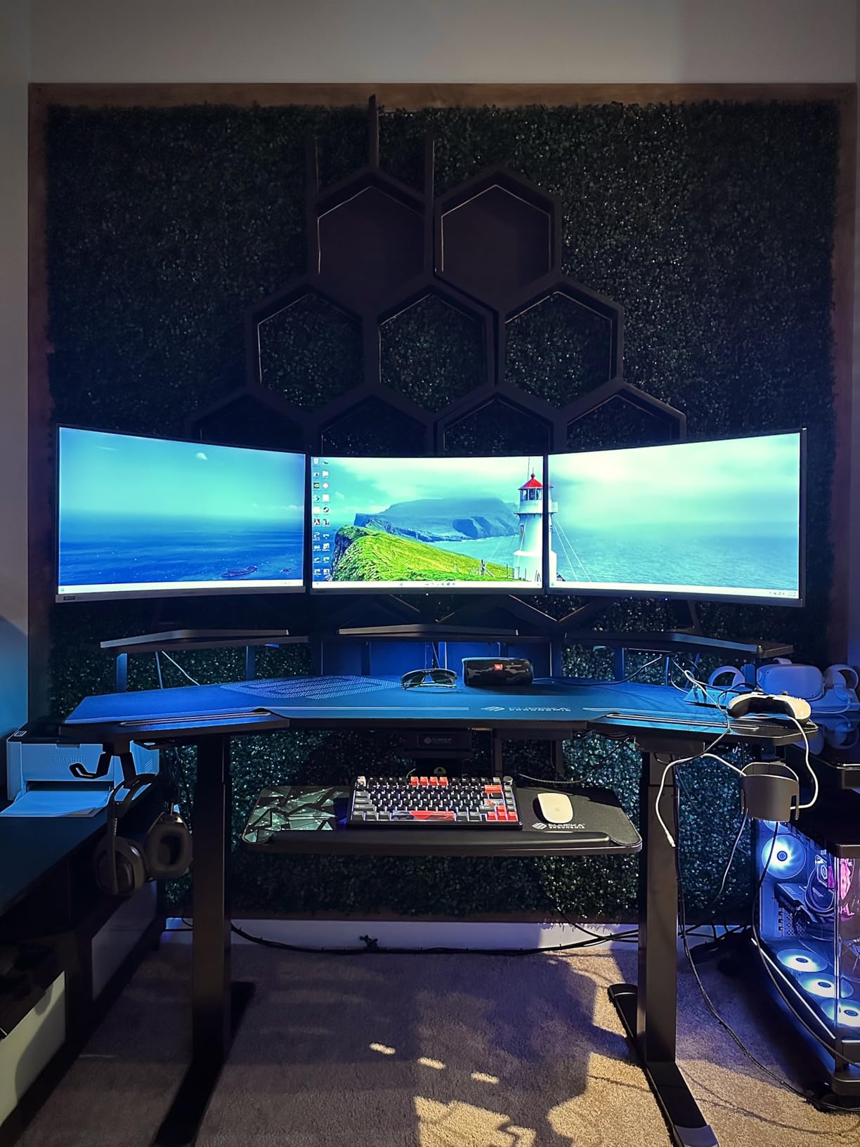EUREKA ERGONOMIC Gaming Desk, 72