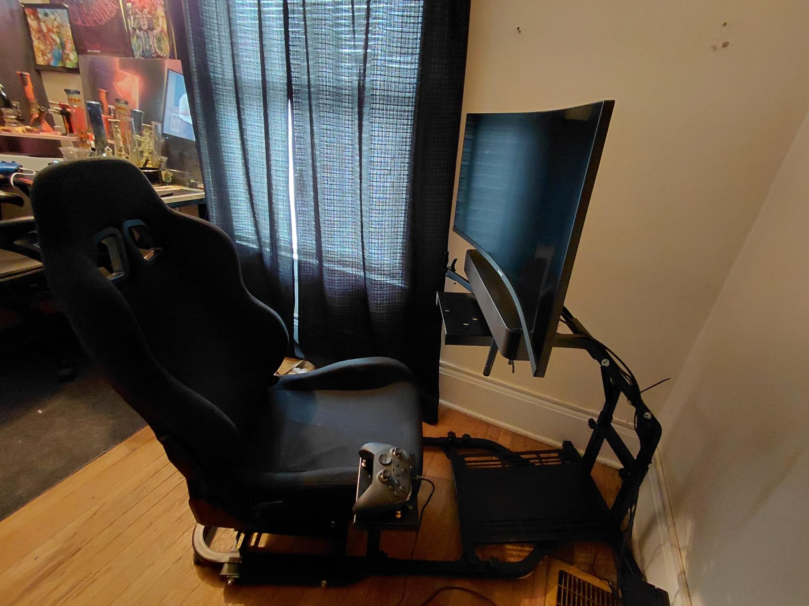 Racing Seat with Double Locking Slides Breathable Gaming Seat customer photo 1