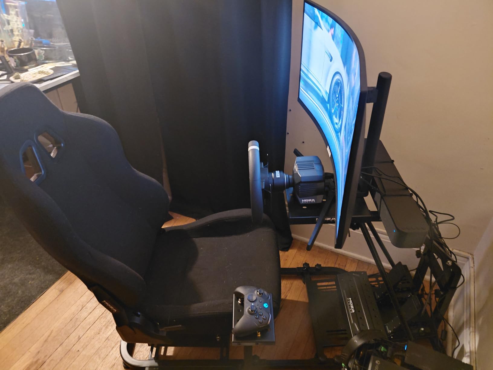 Racing Seat with Double Locking Slides Breathable Gaming Seat customer photo 2