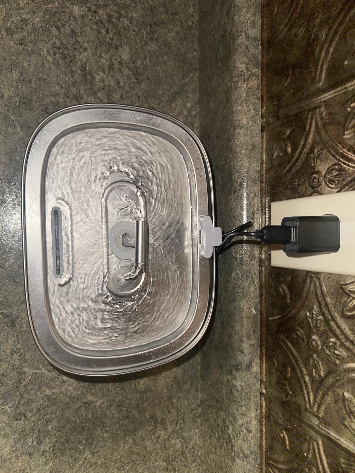 Cat Water Fountain Stainless Steel: Rellaty 3.2L/108oz Pet Water Fountain customer photo 1