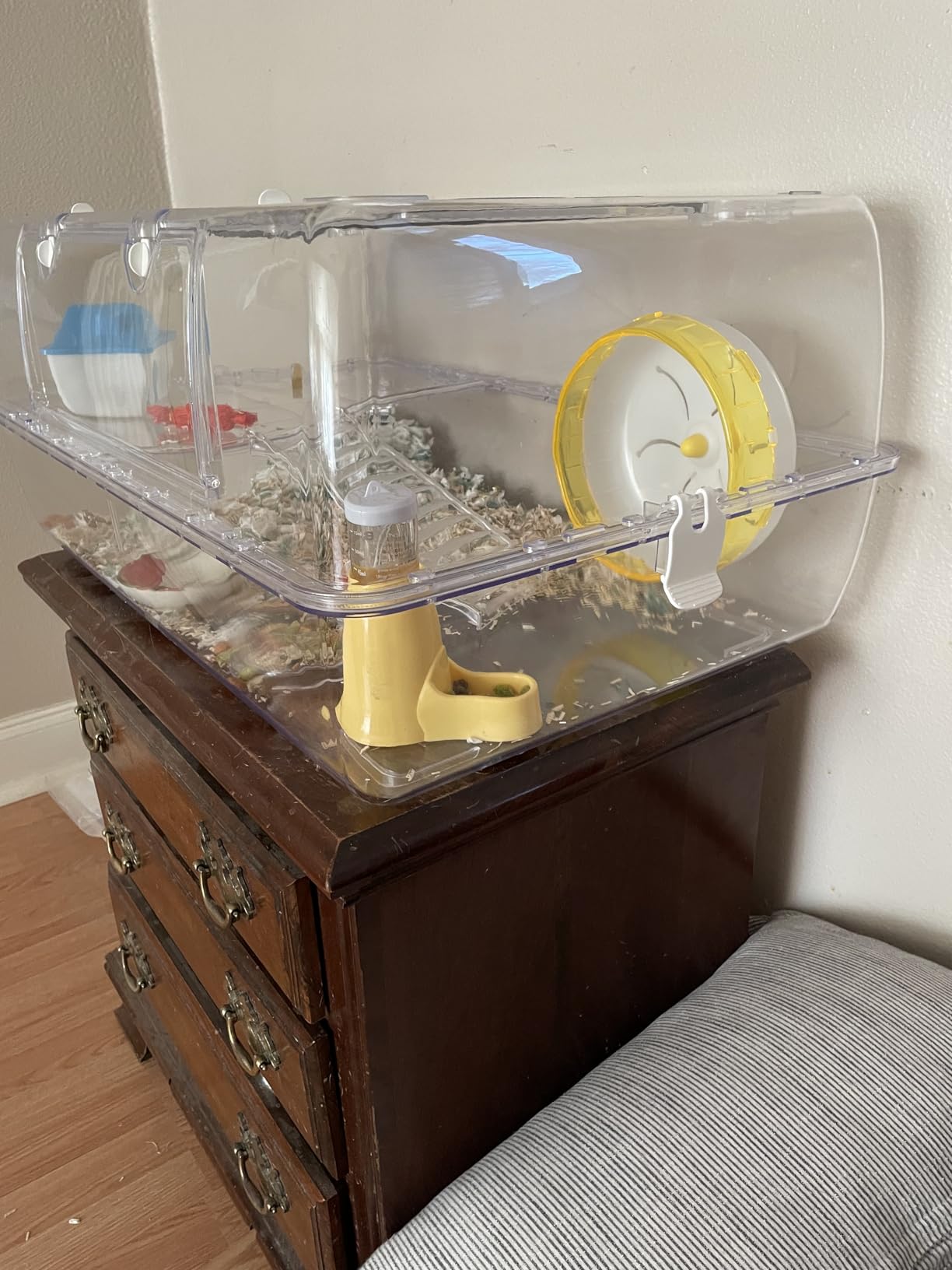 2-Tiers Acrylic Clear Hamster Mouse Deluxe Palace House Gerbil Habitat customer photo 1