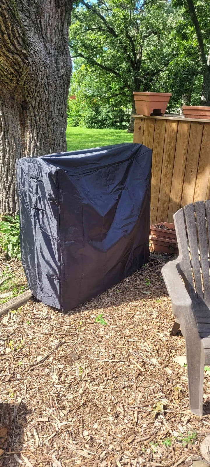 WALMANN 8ft Firewood Rack with Cover, Heavy Duty Firewood Rack customer photo 1