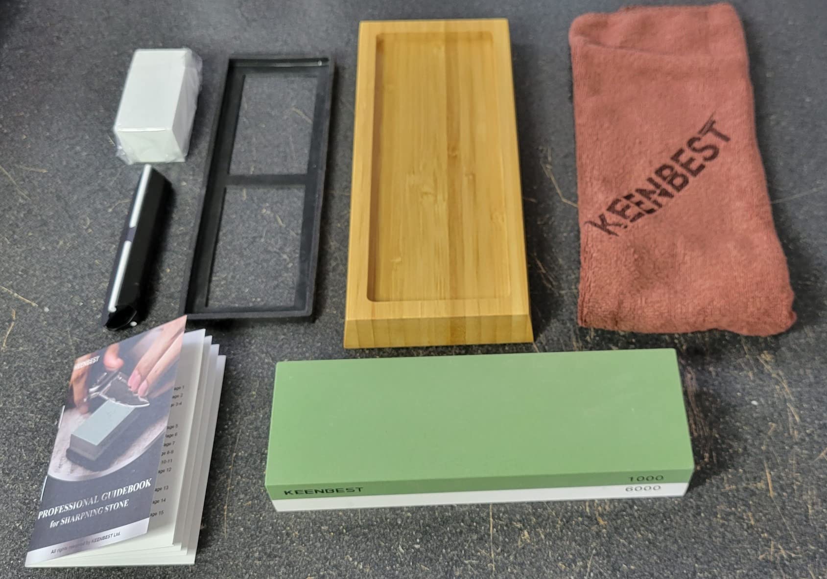 KEENBEST 1000/6000 Grit Sharpening Stone Whetstone Knife Sharpener Kit customer photo 2