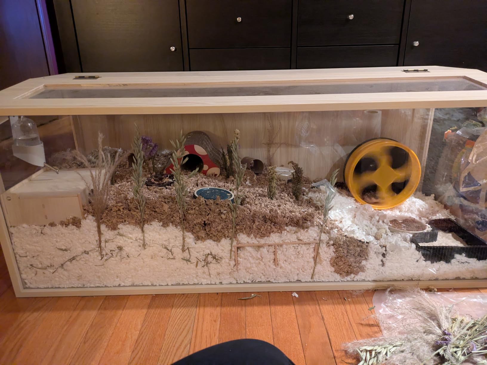 Hamster Cage Chewproof, Large Hamster Cages and Habitats, Openable Top with Acrylic Sheets, Solid Built customer photo 1