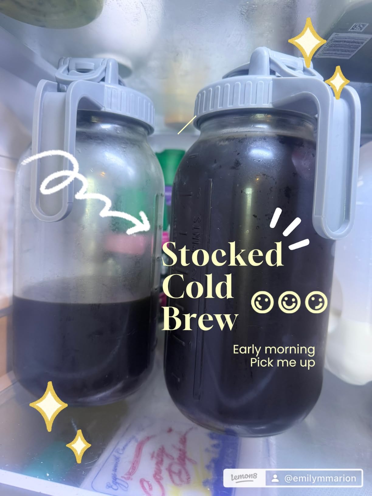 JunVpic Cold Brew Coffee Maker, 64 oz Glass Mason Pitcher customer photo 1